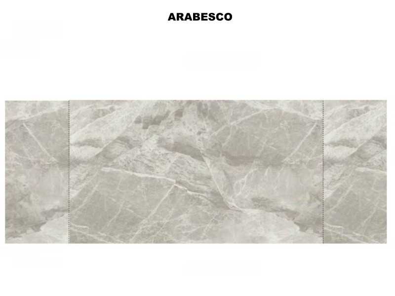 Italian-designed extendable table with porcelain marble top - AALMA GIRO