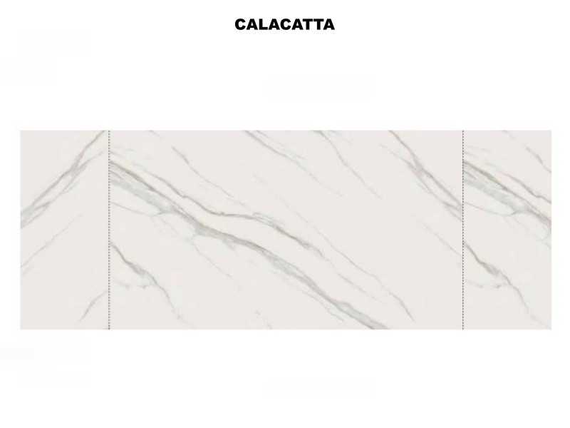Italian-designed extendable table with porcelain marble top - AALMA GIRO