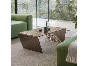 Mesa de centro de diseño italiano en cristal templado - ARPA 2