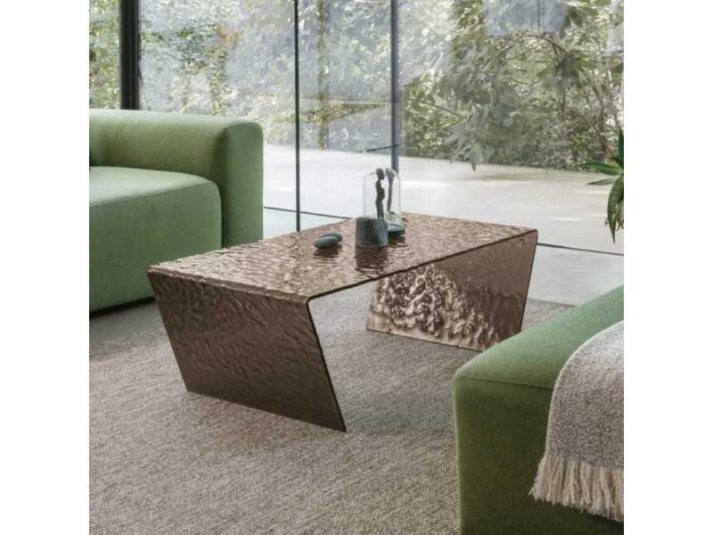 Table basse design italien en verre trempé - ARPA