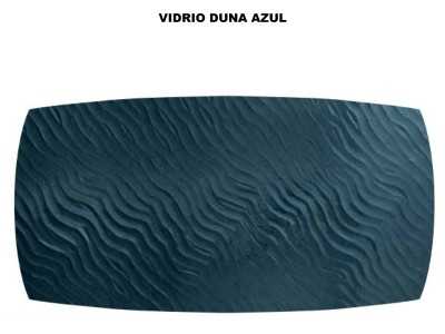 Table design avec plateau fixe en verre ondulé ou en marbre porcelaine - ALESSANDRO FIJA