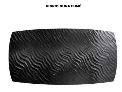 Table design avec plateau fixe en verre ondulé ou en marbre porcelaine - ALESSANDRO FIJA
