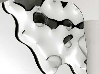 Espejo de diseño italiano de cristal curvado - AARIKA Espejo de diseño italiano de cristal curvado - AARIKA