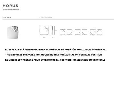 Miroir en verre courbé design italien - AARIKA