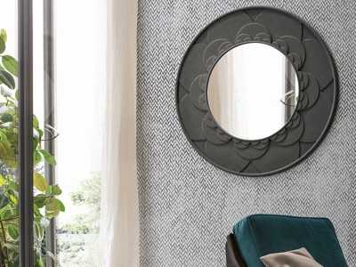 Italian design round mirror - ABELE