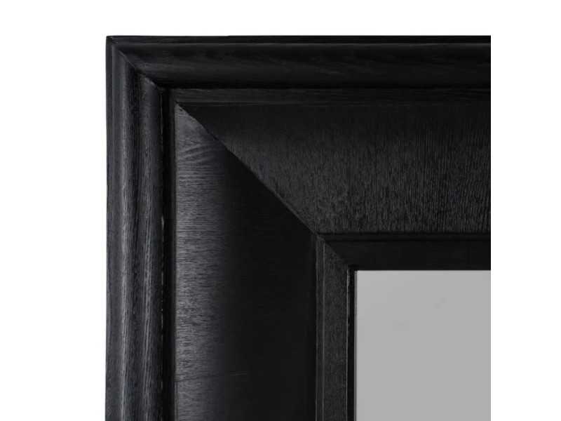 Rectangular wall mirror made of ash wood - ASA NOIR