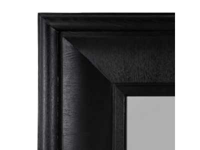 Rectangular wall mirror made of ash wood - ASA NOIR