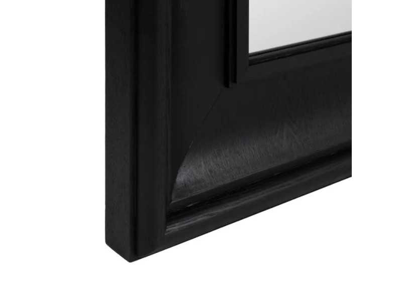 Rectangular wall mirror made of ash wood - ASA NOIR