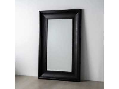 Rectangular wall mirror made of ash wood - ASA NOIR