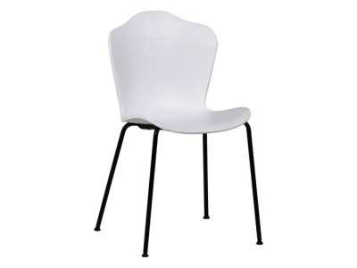 Outdoor chair in white polyurethane and iron legs - ALMA BLANCO Outdoor chair in white polyurethane and iron legs - ALMA BLANCO