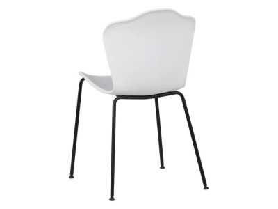 Outdoor chair in white polyurethane and iron legs - ALMA BLANCO Outdoor chair in white polyurethane and iron legs - ALMA BLANCO