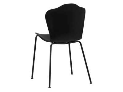 Outdoor chair in black polyurethane and iron legs - ALMA NEGRO Outdoor chair in black polyurethane and iron legs - ALMA NEGRO