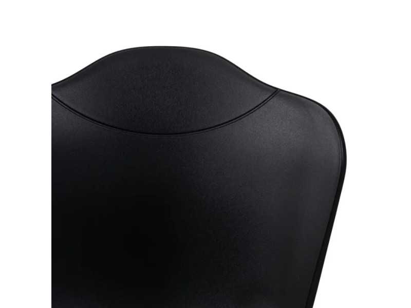 Outdoor chair in black polyurethane and iron legs - ALMA NEGRO