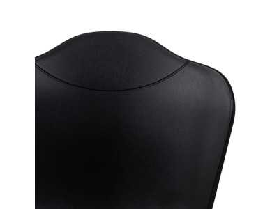 Outdoor chair in black polyurethane and iron legs - ALMA NEGRO Outdoor chair in black polyurethane and iron legs - ALMA NEGRO