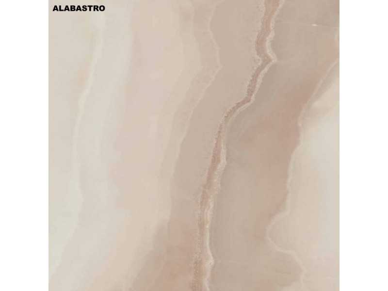 Coffee table with lacquered stainless steel base and porcelain marble top - AALST