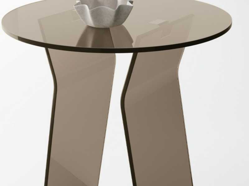 Tempered glass side table - ANNECY