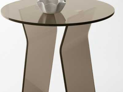 Tempered glass side table - ANNECY Tempered glass side table - ANNECY