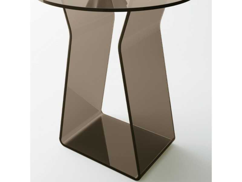 Tempered glass side table - ANNECY
