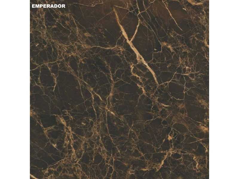 Mesa de rincón con base de acero inoxidable lacado y tapa de mármol porcelánico - ABANN