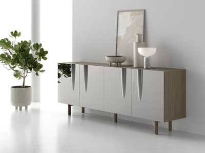 Designer sideboard with 4 doors - ABABOL