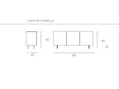Buffet design 3 ou 4 portes - ADAMO