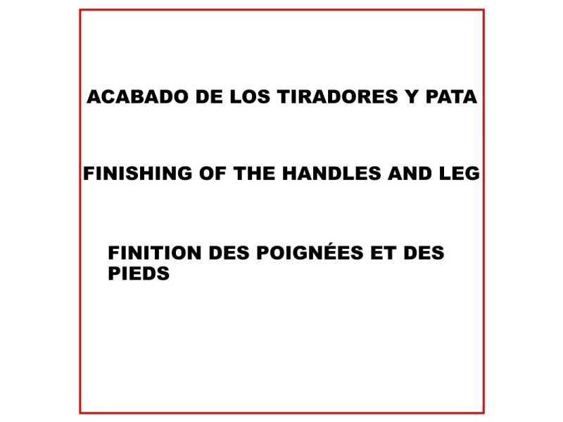 Aparador de diseño lacado de 2 puertas y 2 cajones - AZORES