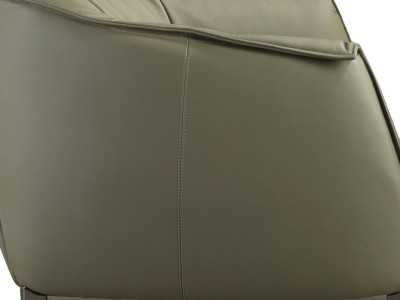 Modern designer armchair upholstered in genuine leather - ABELLO