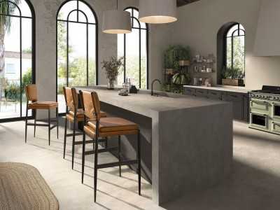 Tabouret tapissé de cuir véritable avec structure en acier inoxydable foncé - AZZARO Tabouret tapissé de cuir véritable avec structure en acier inoxydable foncé - AZZARO