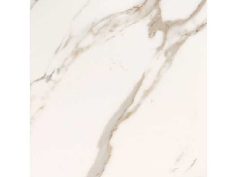 Round wooden corner table with porcelain marble top - AAL