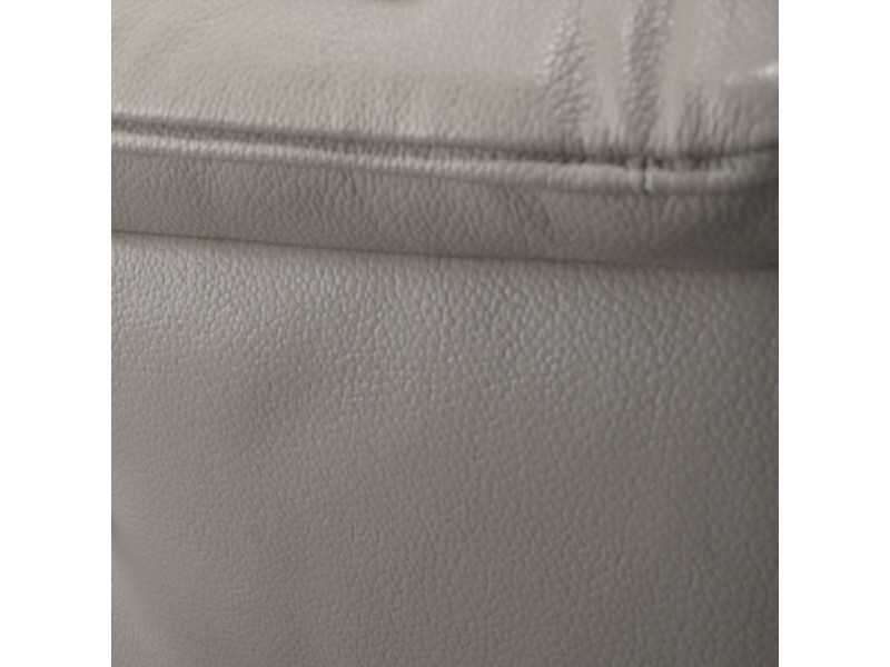 Sillón giratorio con sistema relax eléctrico tapizado en piel genuina - TARENTO G