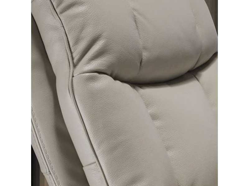 Sillón giratorio con sistema relax eléctrico tapizado en piel genuina - TARENTO G