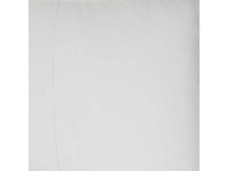 Designer sofa upholstered in genuine leather with a wooden base - VERDI BIANCO 2