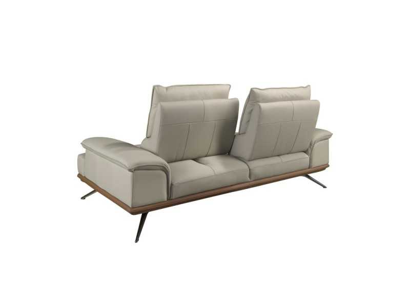 Modern design 2-seater sofa upholstered in genuine leather - ACUORE 2