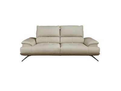 Modern design 3-seater sofa upholstered in genuine leather - ACUORE 3
