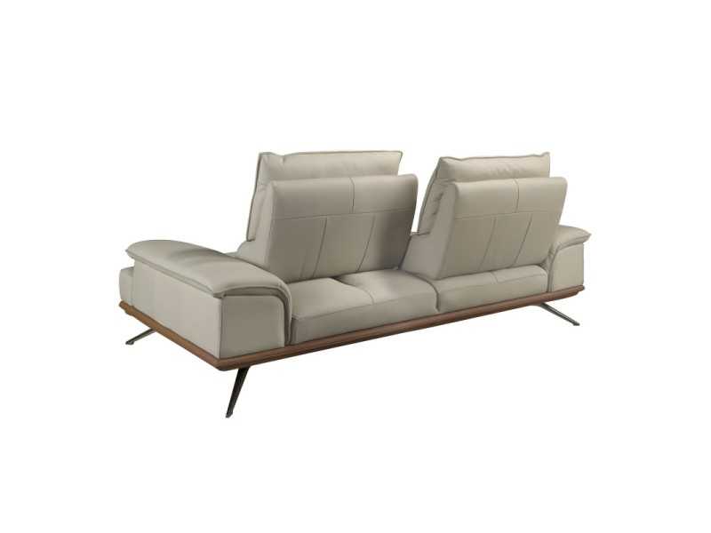 Modern design 3-seater sofa upholstered in genuine leather - ACUORE 3
