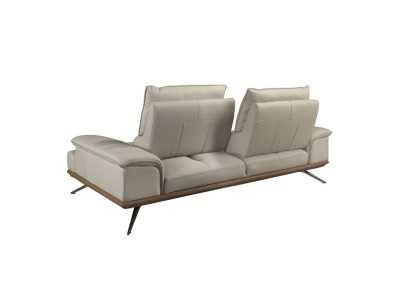 Canapé 3 places au design moderne, tapissé de cuir véritable - ACUORE 3 Canapé 3 places au design moderne, tapissé de cuir véritable - ACUORE 3