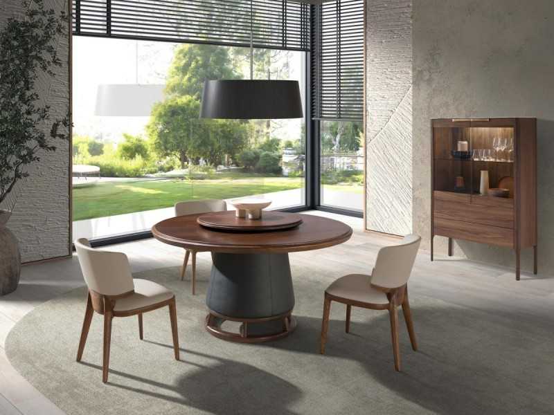 Modern design fixed round table - ALEXANDRA