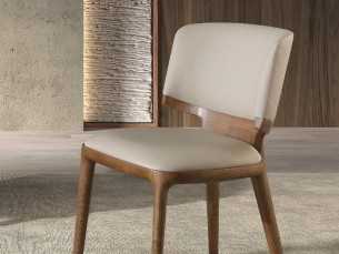 Designer chair in walnut veneer - ALEXANDRA NOGAL 2