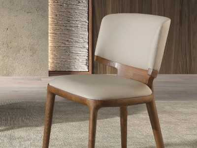 Chaise design en placage de noyer - ALEXANDRA NOGAL