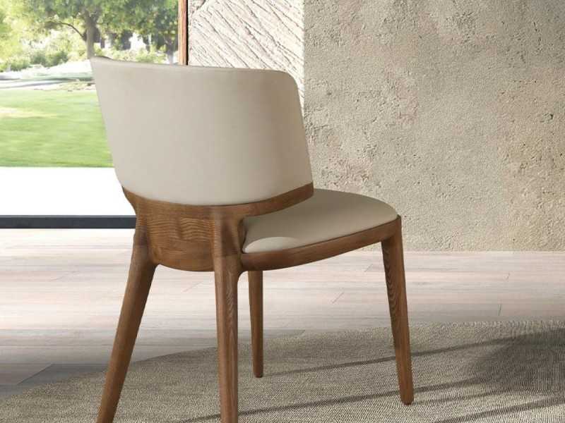 Designer chair in walnut veneer - ALEXANDRA NOGAL