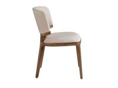 Silla de diseño en madera chapada de nogal - ALEXANDRA NOGAL