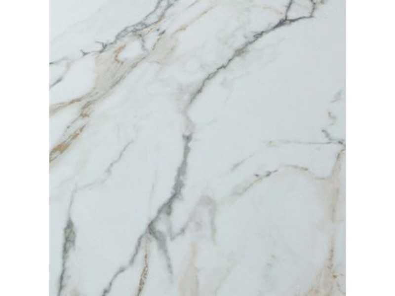 Dining table with porcelain marble top and walnut legs - ABATTO