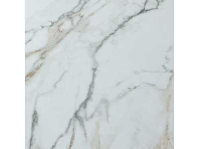 Dining table with porcelain marble top and walnut legs - ABATTO