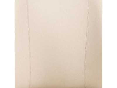 Modern design chair upholstered in cream-colored faux leather - ABATTO Modern design chair upholstered in cream-colored faux leather - ABATTO