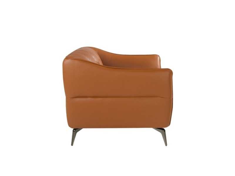 Canapé Chesterfield 2 places tapissé de cuir véritable - BATH 2