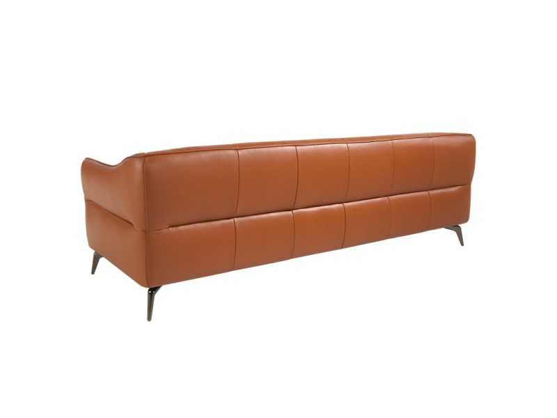 3-seater Chesterfield sofa upholstered in genuine leather - BATH 3