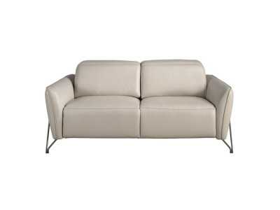 Canapé relax 2 places au design moderne, tapissé de cuir véritable - ARVID 2