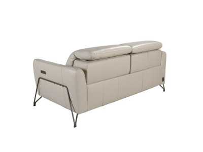 Canapé relax 2 places au design moderne, tapissé de cuir véritable - ARVID 2