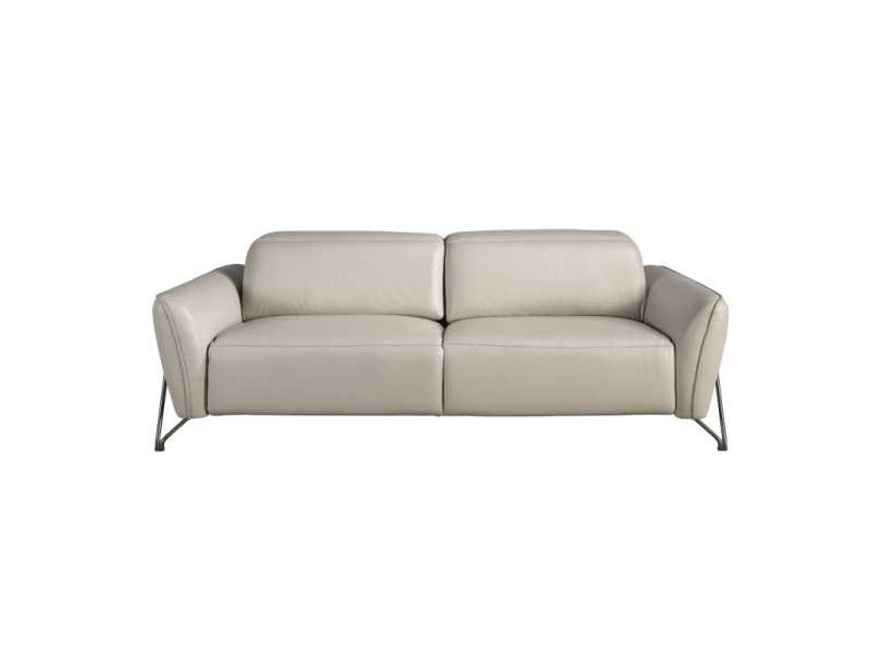 Modern design 3-seater relax sofa upholstered in genuine leather - ARVID 3