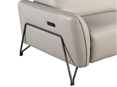 Modern design 3-seater relax sofa upholstered in genuine leather - ARVID 3